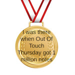 i was there when out of touch thursday got one million notes